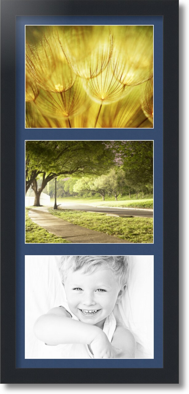 ArtToFrames Collage Photo Picture Frame with 3 - 8x10 inch Openings, Framed in Black with Over 62 Mat Color Options and Plexi Glass (CSM-3926-2156)